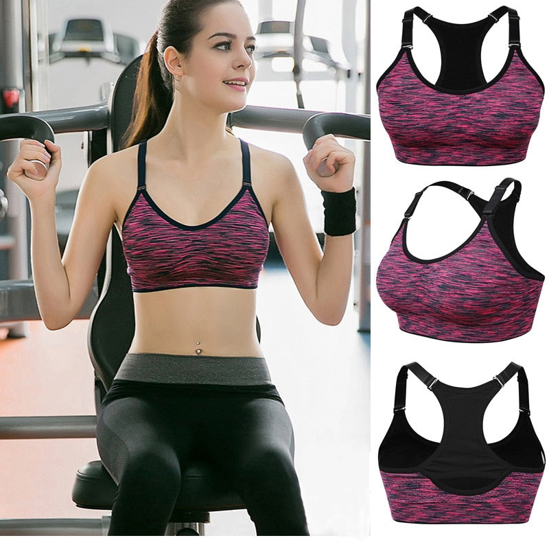 Shockproof Wireless Sports Bra Top Women