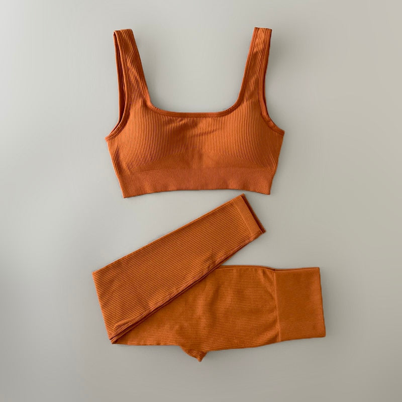 Seamless Yoga Clothing Set Workout Sportswear