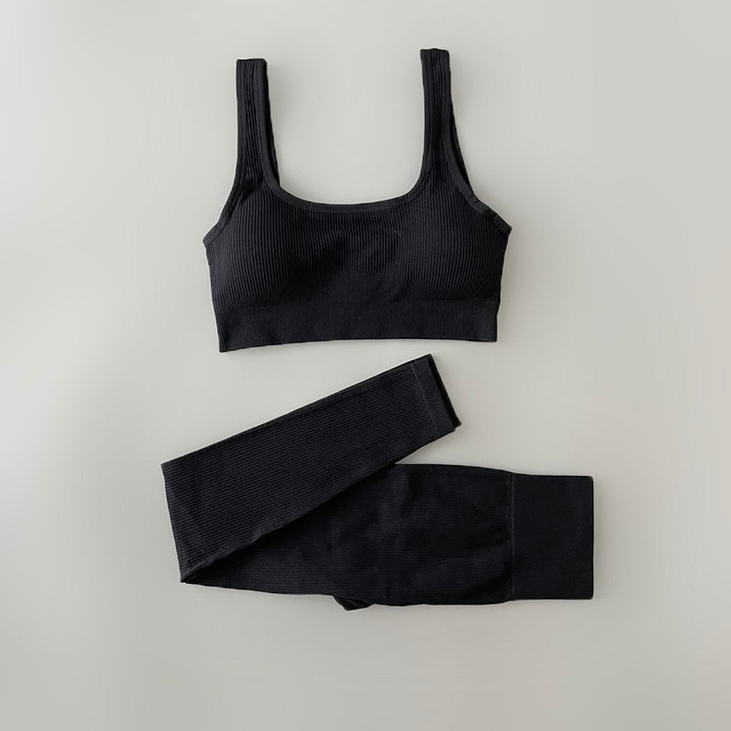 Seamless Yoga Clothing Set Workout Sportswear