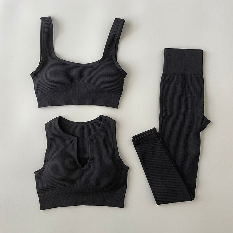 Seamless Yoga Clothing Set Workout Sportswear