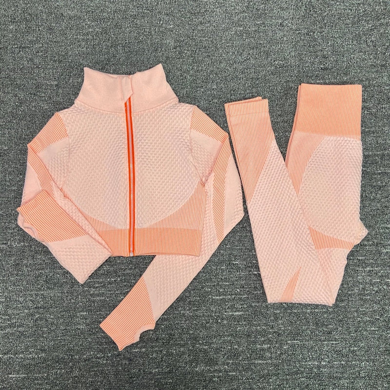 Seamless Women Yoga Sets Female Sport Gym