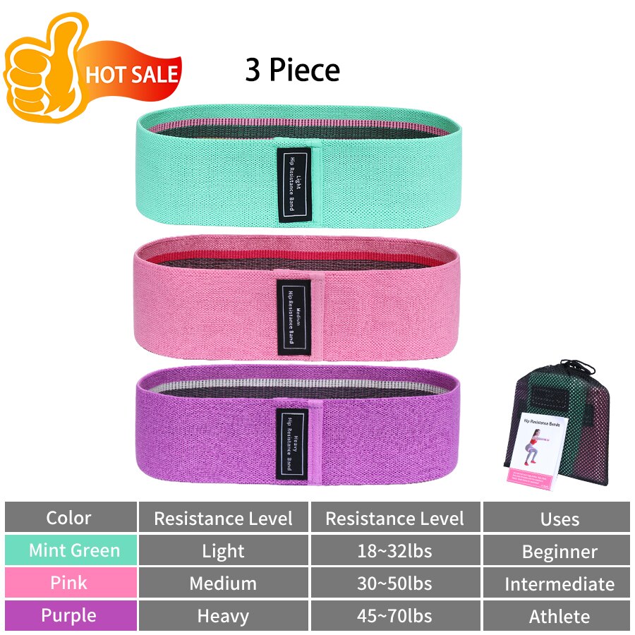 Fabric Booty Resistance Bands Hip Circle Exercise