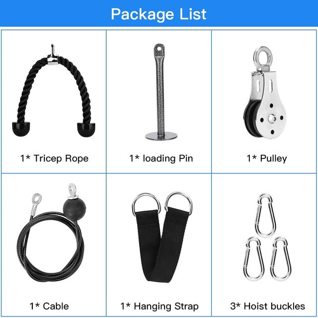 Tricep Rope Push Pull Down Cord For Bodybuilding