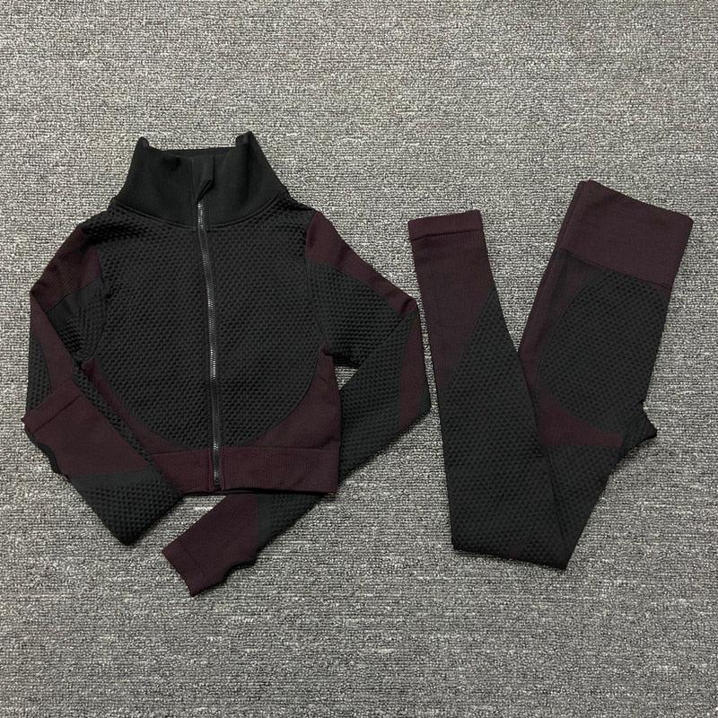Seamless Women Yoga Sets Female Sport Gym
