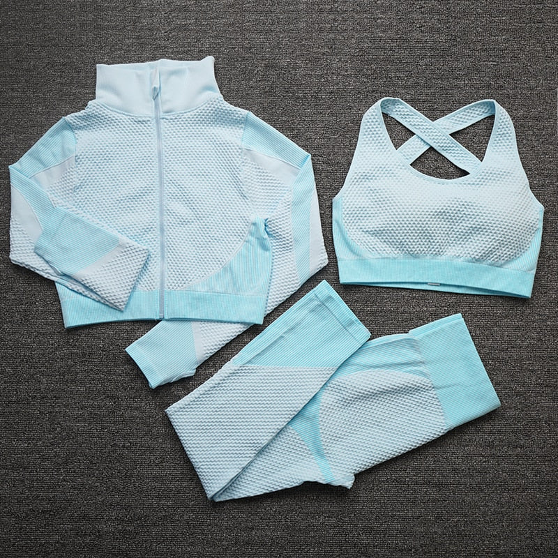 Seamless Women Yoga Sets Female Sport Gym