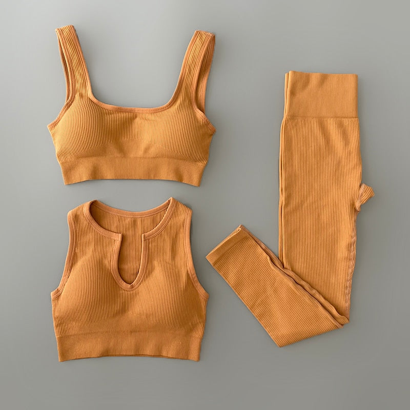 Seamless Yoga Clothing Set Workout Sportswear