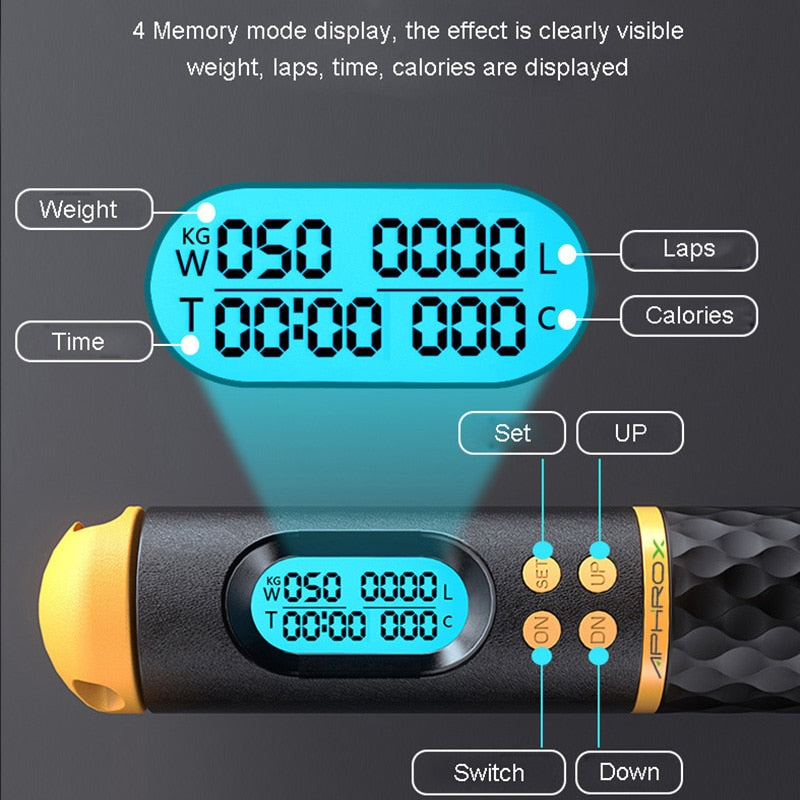 Weight Loss Jump Rope Counter Speed Digital Jump Rope
