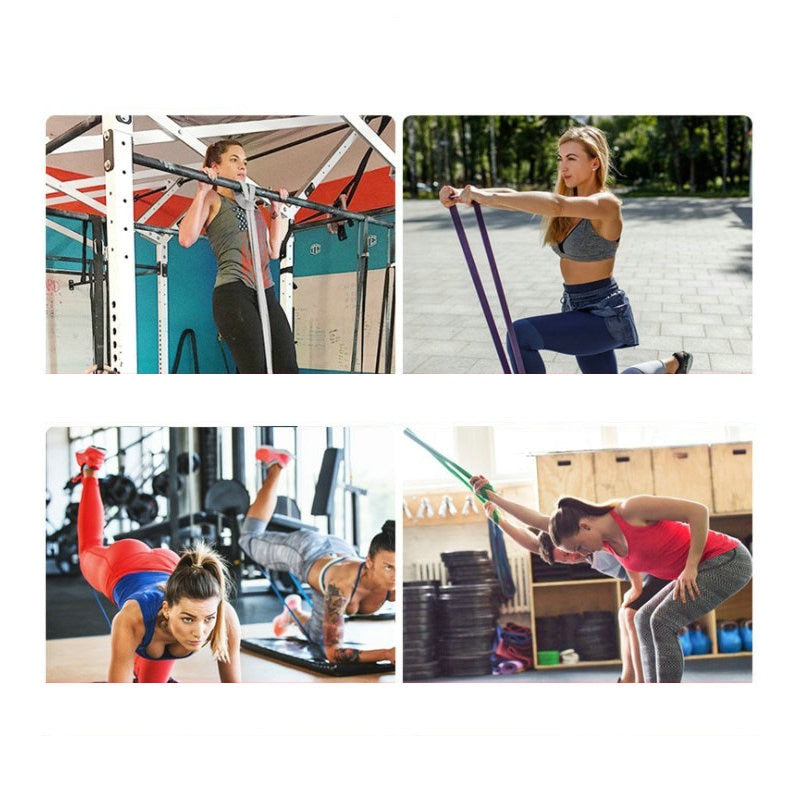 Latex Tube Resistance Bands Long Assist Exercise
