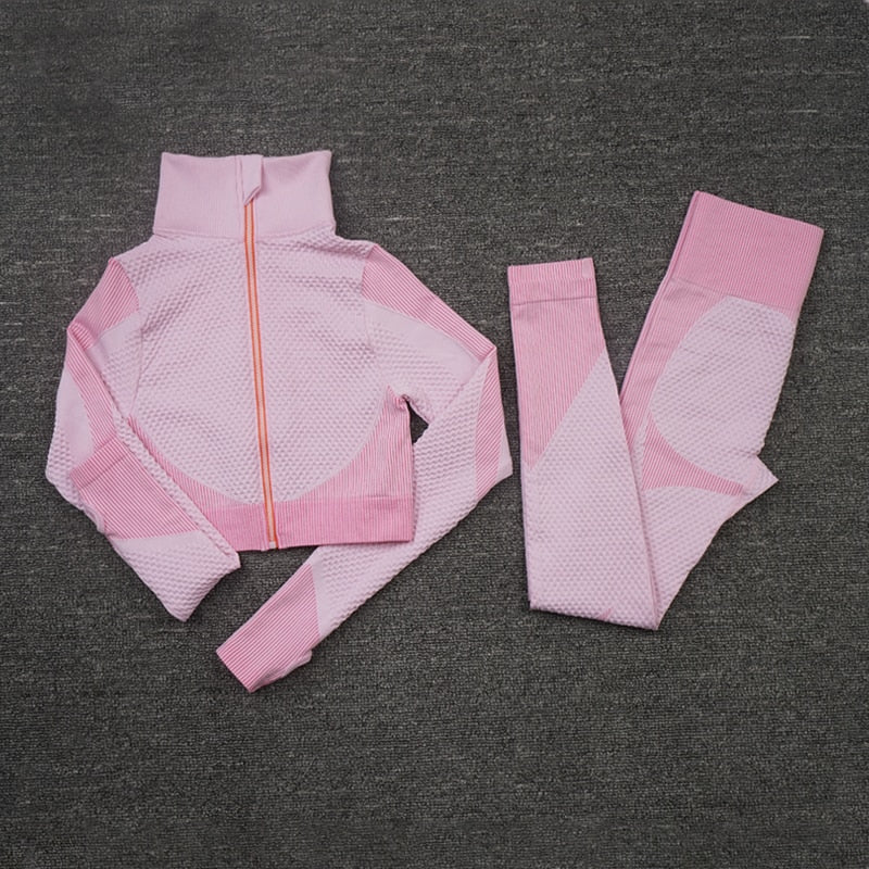 Seamless Women Yoga Sets Female Sport Gym