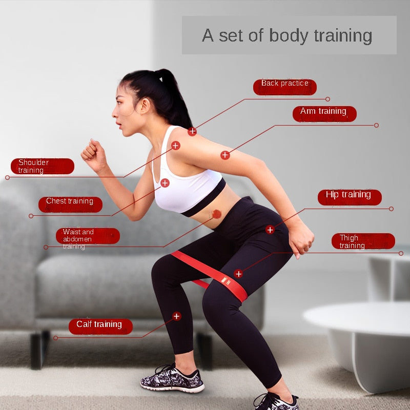 Training Fitness Rubber Yoga Resistance Bands