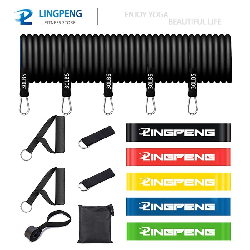 Resistance Bands Set 7 Piece Exercise Band Portable