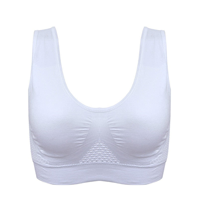 Breathable Sports Bras Women Hollow Out Padded