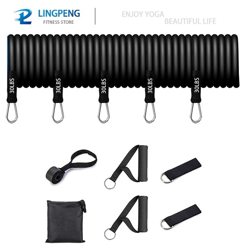 Resistance Bands Set 7 Piece Exercise Band Portable