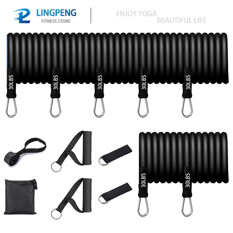 Resistance Bands Set 7 Piece Exercise Band Portable