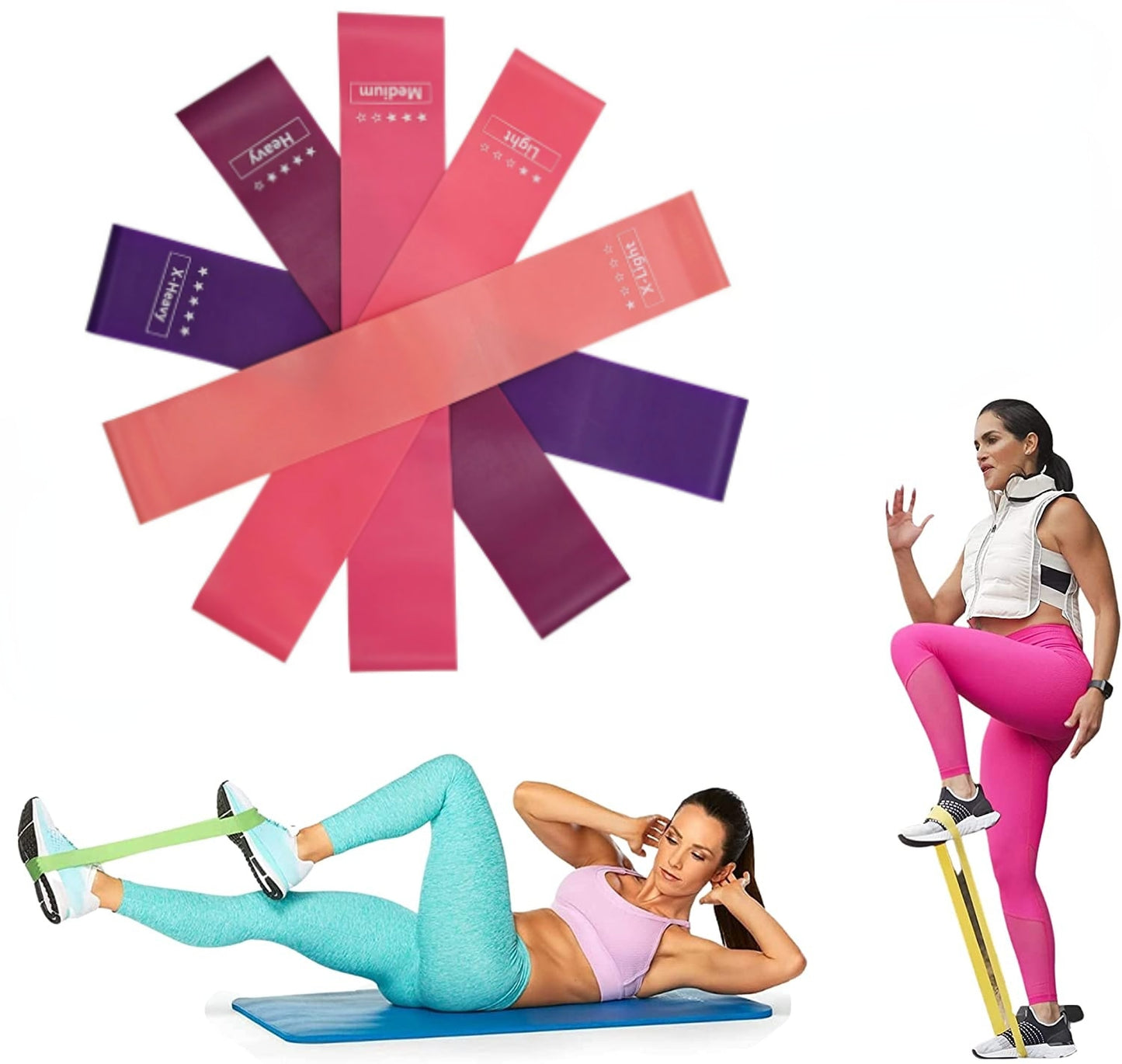 Training Fitness Rubber Yoga Resistance Bands