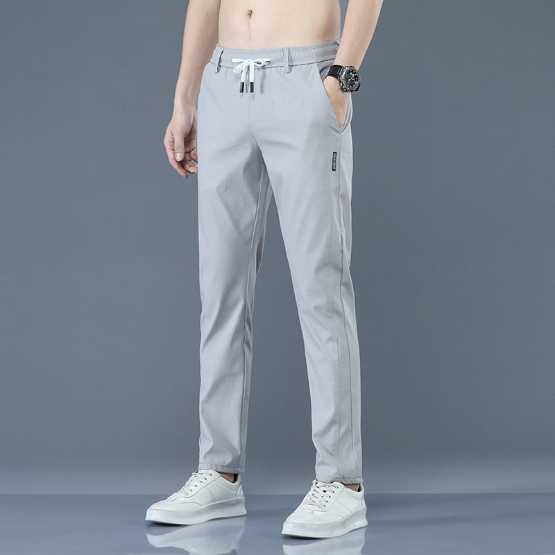 Casual Pants Thin Soft Elasticity Lace-up