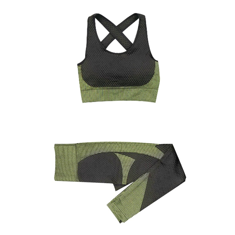 Yoga set seamless women sportswear yoga coat