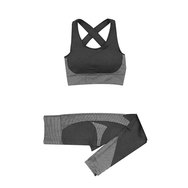 Yoga set seamless women sportswear yoga coat