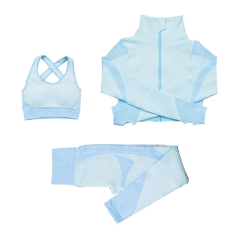 Yoga set seamless women sportswear yoga coat