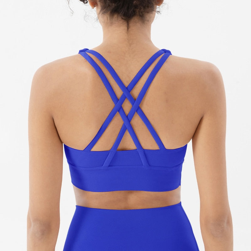 Top Women Bra Cropped Bralette Gym Yoga Sports