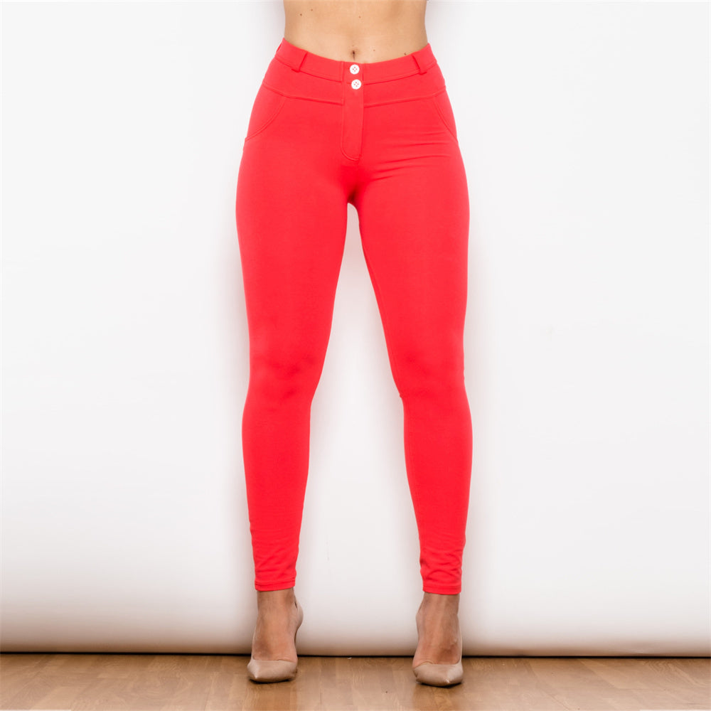 Shascullfites melody red shaping leggings workout booty lifting leggings yoga pants