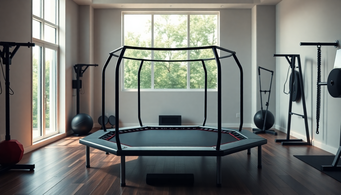 Discover the Hexagonal Armrest Indoor Household Trampoline: Your Fitness Oasis at Gym From House