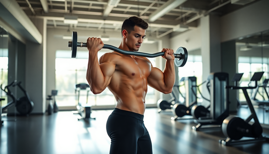 Unlock Your Fitness Potential with the Indoor Men's Fitness Curved Bar Barbell from GymFromHouse.com