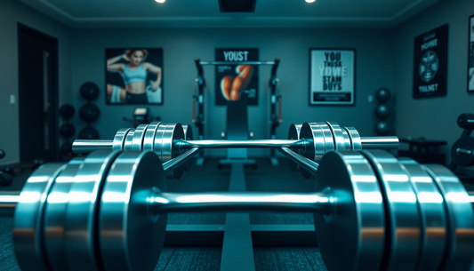 Men's Home Electroplating Pure Iron Barbell Set  GymFromHouse.com Gym and Fitness Store at Gym From House