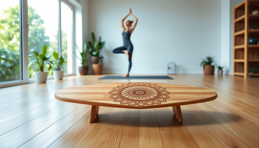 Unlock Your Balance and Stability with the Non-Slip Yoga Balance Board from GymFromHouse.com