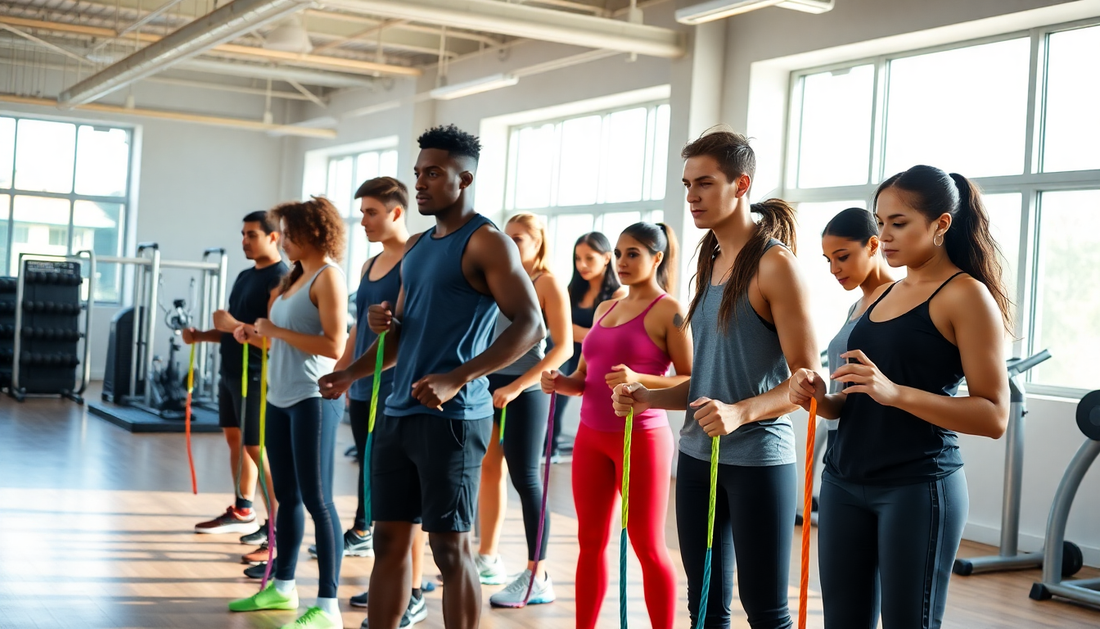 Fitness Students Adjust Rope Skipping  GymFromHouse.com Gym and Fitness Store at Gym From House