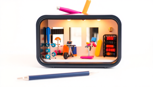 Creative Fitness Equipment Mini Pen Holder Ornaments from GymFromHouse.com