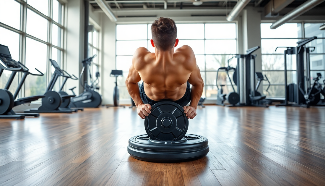 Mute Four Wheel Training Fitness Abdominal Plate - The Perfect Home Gym Equipment from GymFromHouse.com