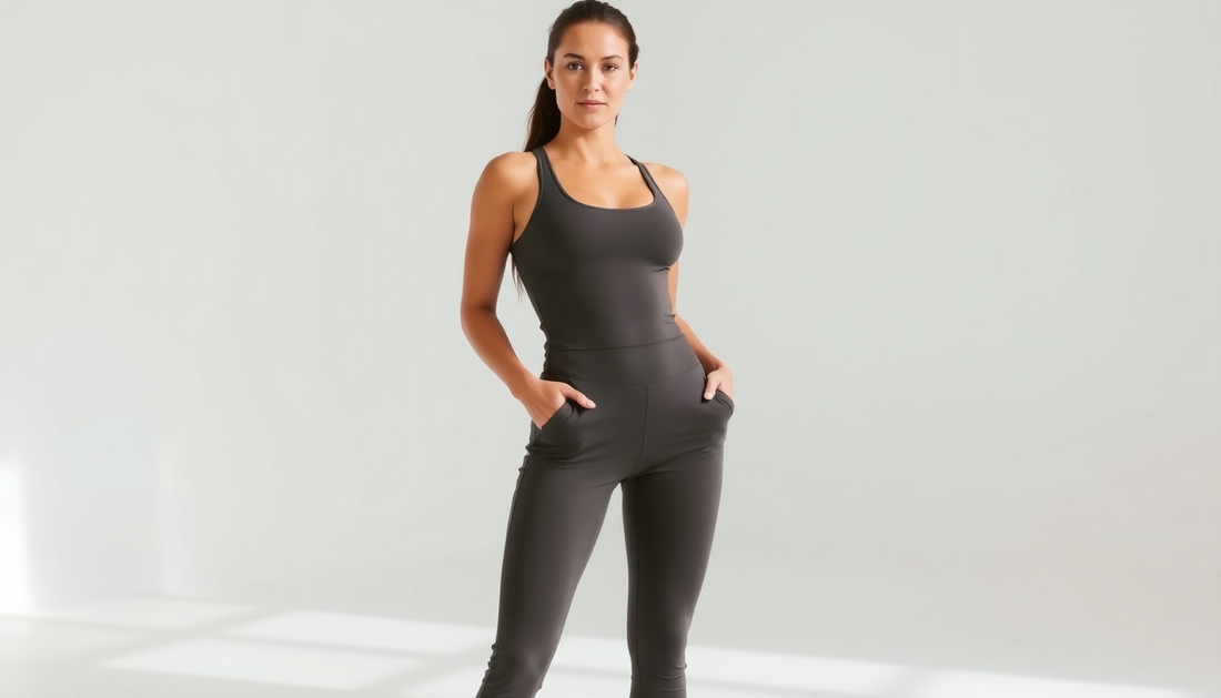 Women's Light And Thin Sports Fitness Clothing Solid Color Jumpsuit - GymFromHouse.com Gym and Fitness Store