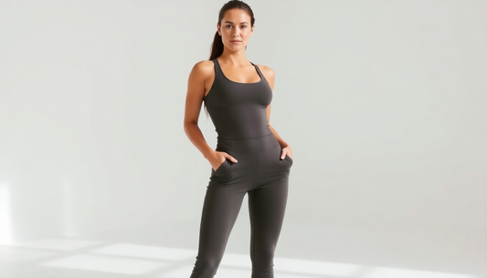 Women's Light And Thin Sports Fitness Clothing Solid Color Jumpsuit - GymFromHouse.com Gym and Fitness Store