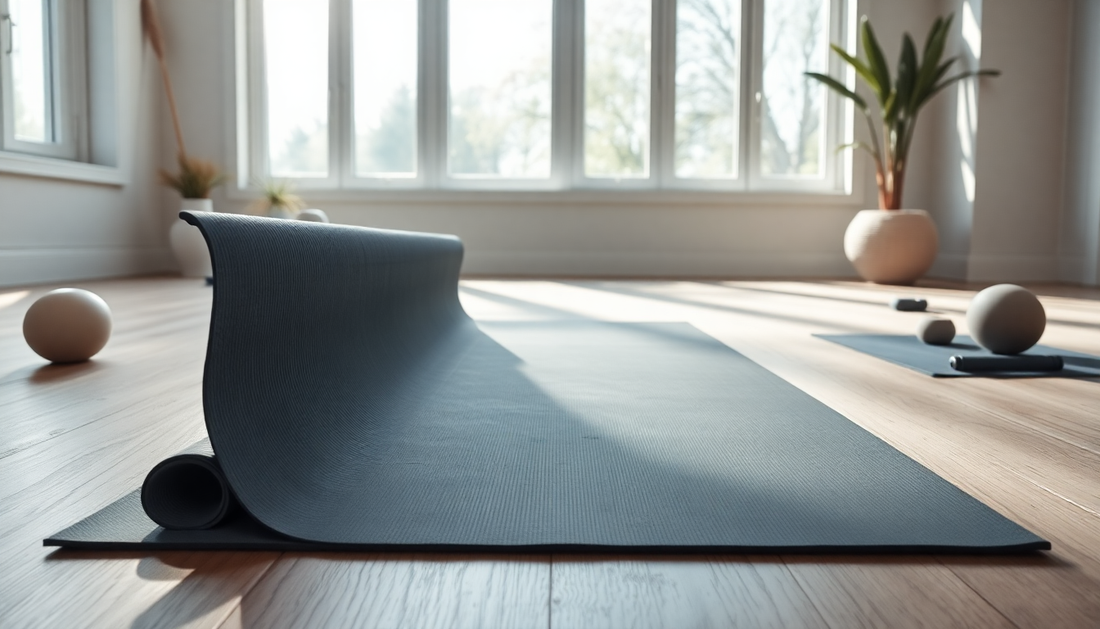 Widened and Folded Yoga Mat: The Perfect Companion for Your Home Gym