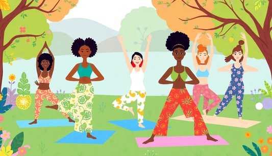 Unleash Your Inner Yogi with Our Cartoon Pattern Yoga Set