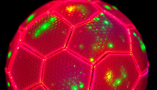 Machine Stitched Football: Reflective Luminous Football at GymFromHouse.com