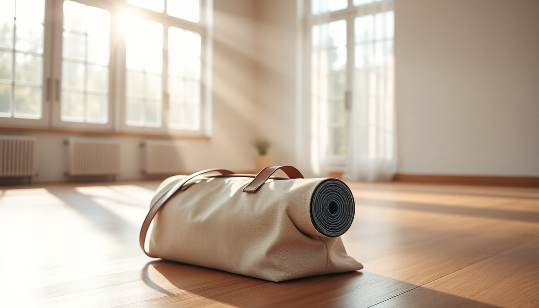 Portable yoga mat canvas bag - Your Gym Companion from GymFromHouse.com