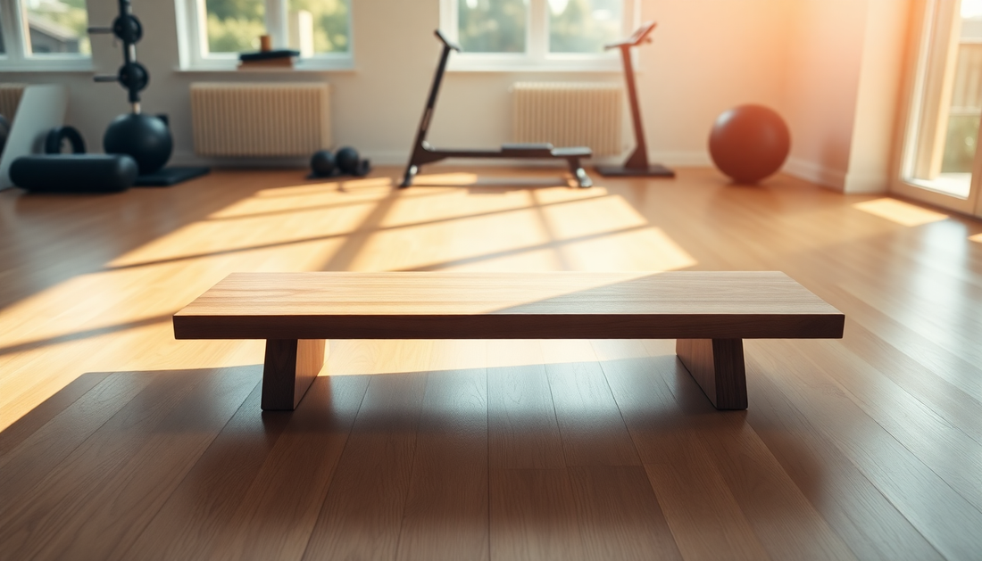 Rectangular Balance Board Wooden Fitness Equipment at GymFromHouse.com