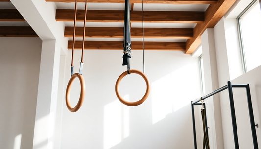 Fitness Wooden Ring Suspension Training Belt Set  GymFromHouse.com Gym and Fitness Store at Gym From House