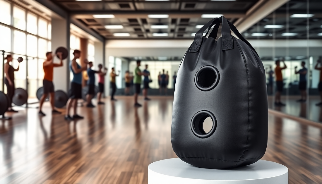 Elevate Your Home Gym with GymFromHouse.com's Special Three-Hole Rubber Bag
