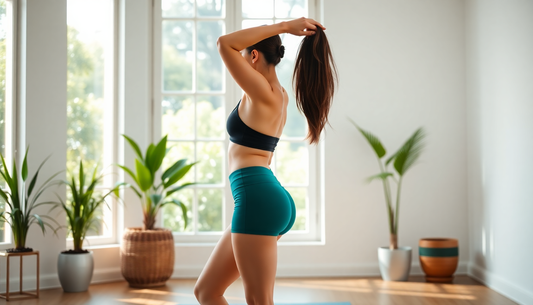 Elevate Your Workout with High-Waist Yoga Shorts from GymFromHouse.com