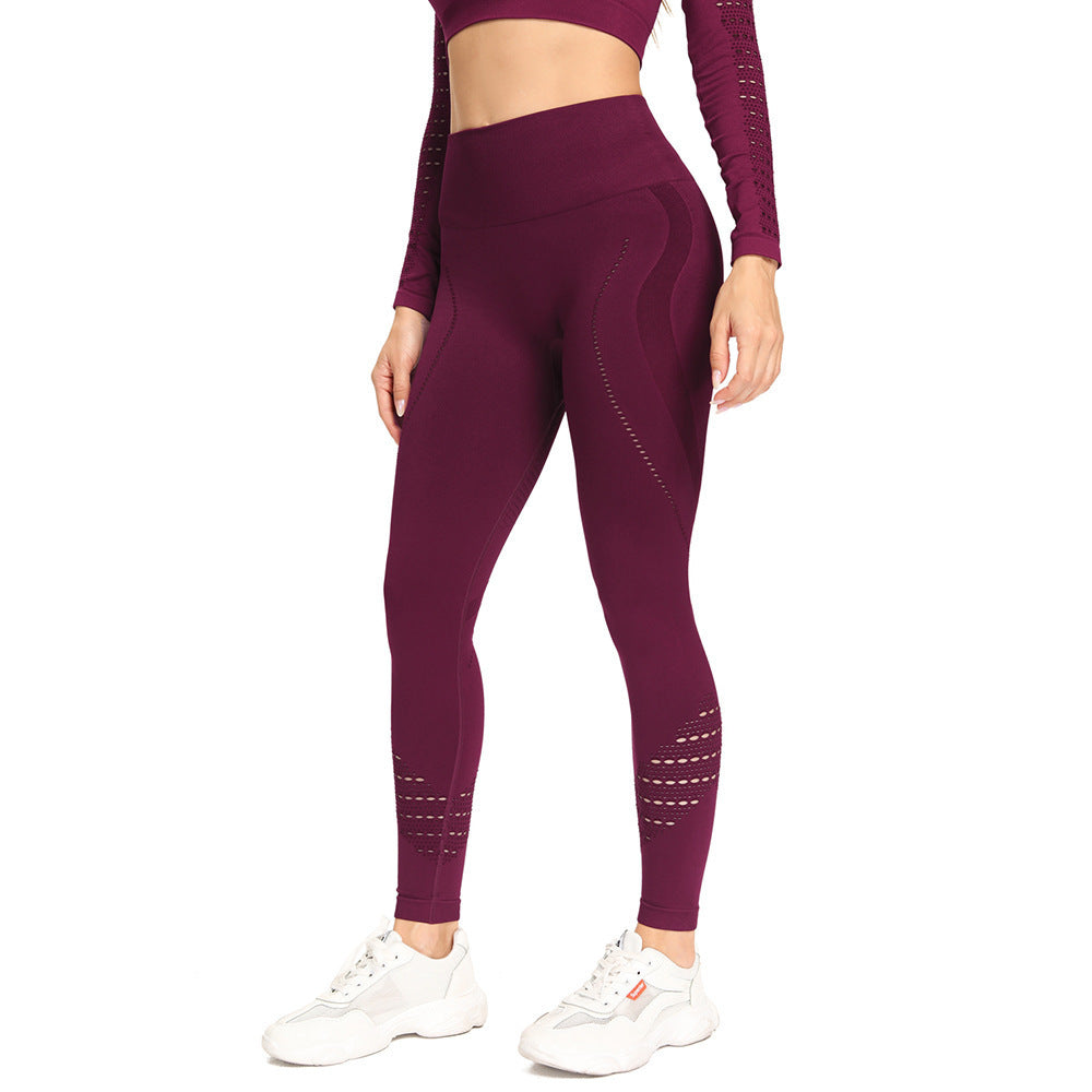 Women's Seamless High-waist Hip-lift Tight-fitting Sports Yoga Pants