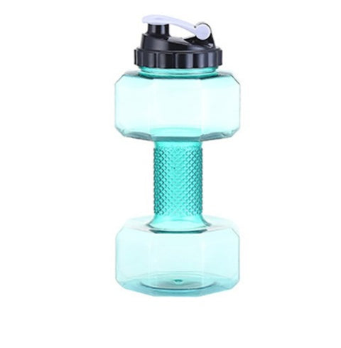 Creative Dumbbell Fitness Water Bottle Filled Cup