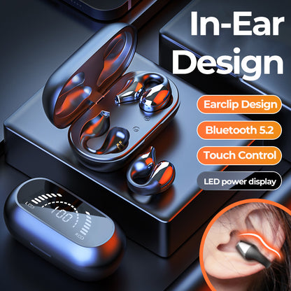 Ear Clip Bone Conduction Handsfree Sports Headset