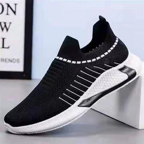 Fashion Mesh Sock Shoes With Striped Design Men Outdoor Sports
