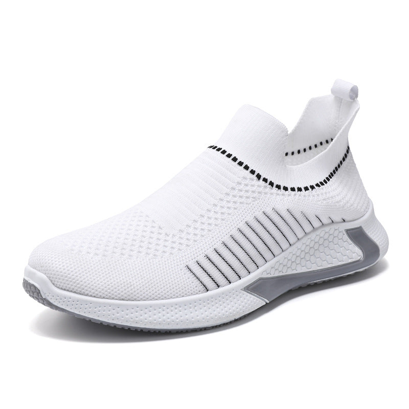 Fashion Mesh Sock Shoes With Striped Design Men Outdoor Sports