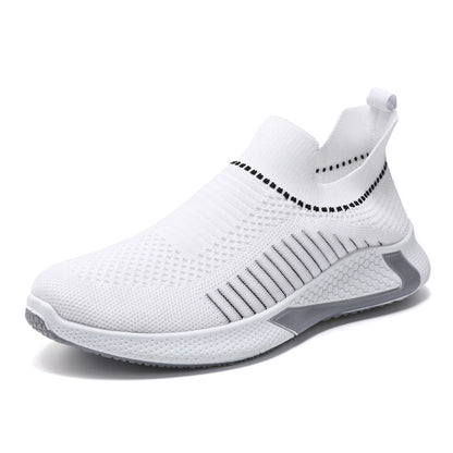 Fashion Mesh Sock Shoes With Striped Design Men Outdoor Sports