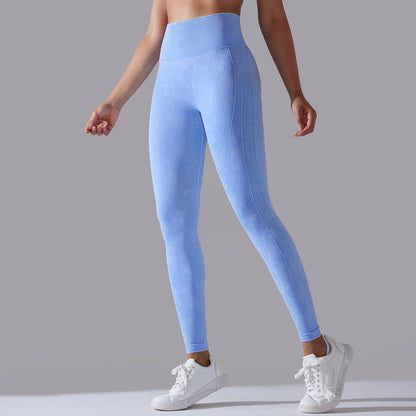 Knitted Seamless Yoga Pants Running Sports Fitness