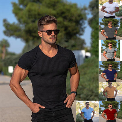 Sports Fitness Casual Short Sleeved Men's Clothing